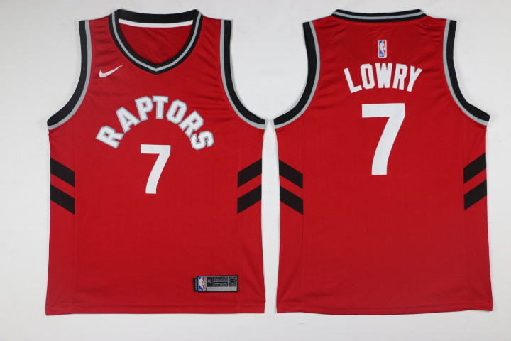 Men Toronto Raptors 7 Lowry Red Game Nike NBA Jerseys